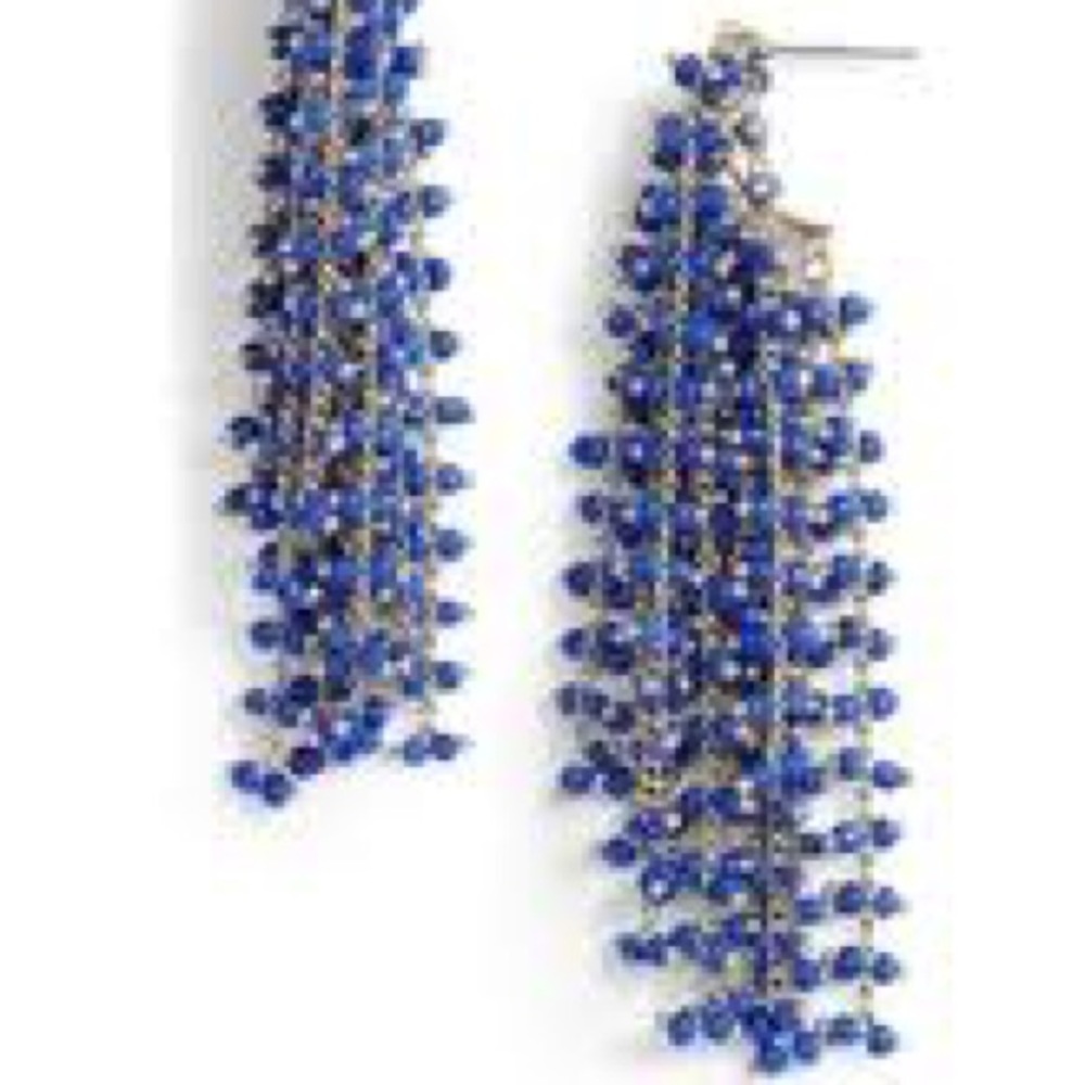 Stella & Ruby Waterfall Fringed Statement Earrings